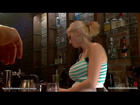 big tits bartender