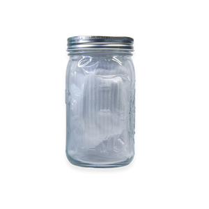 cumming in jar