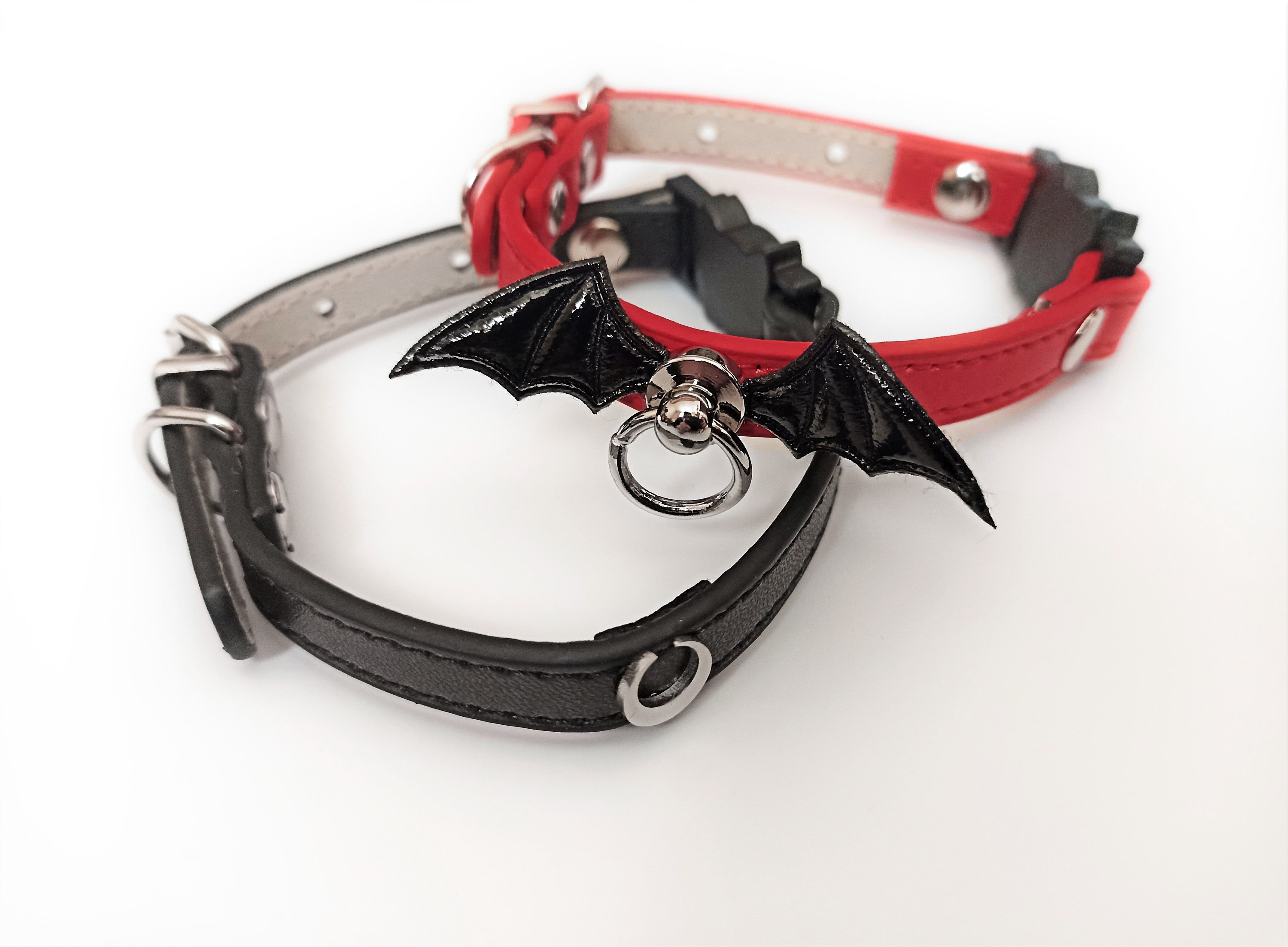 goth cat collar