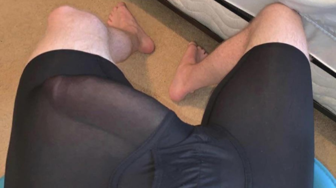 corey jurgensen add big white cock bulge photo