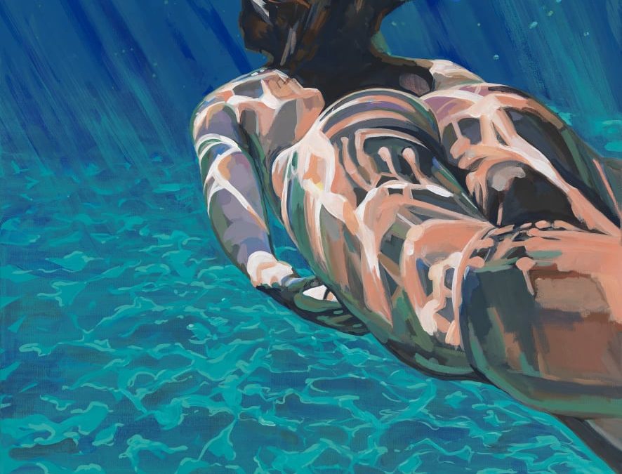 nude women underwater