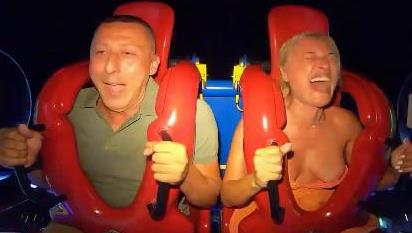 brittney stewart recommends slingshot ride boobs out pic