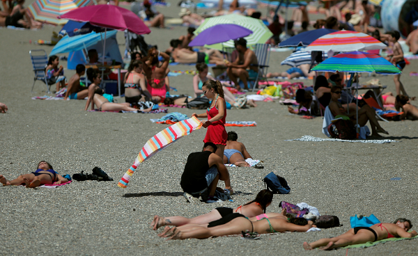 bare breasts on the beach