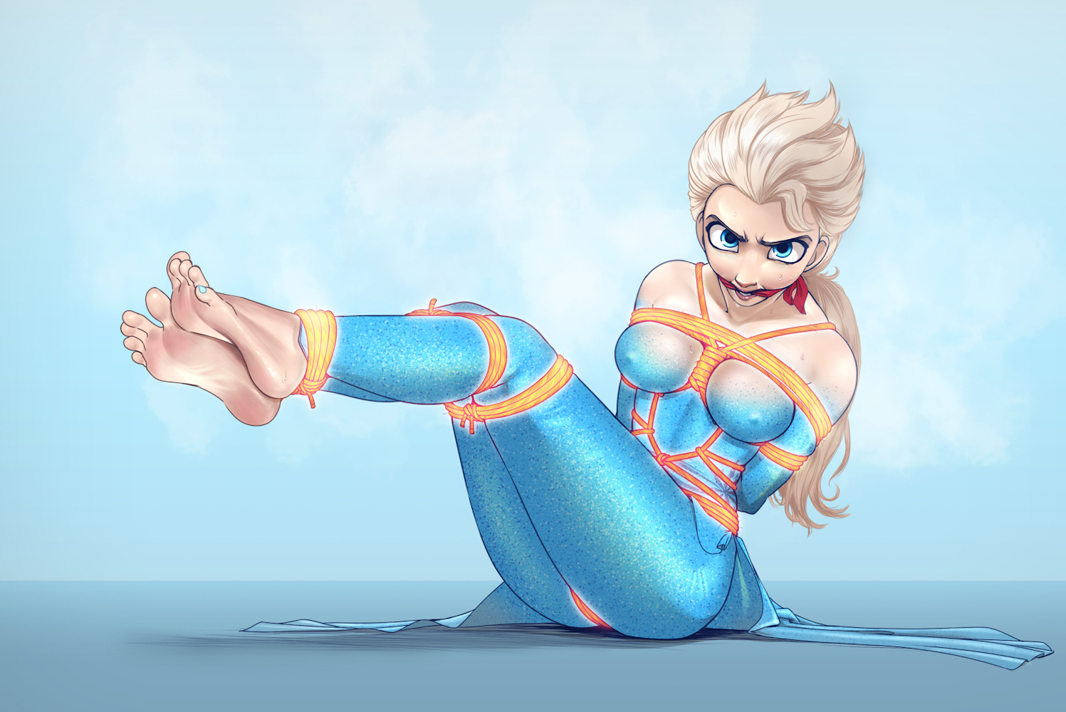 elsa tied up