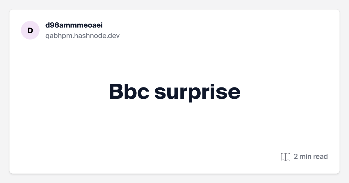 bbc surprise com