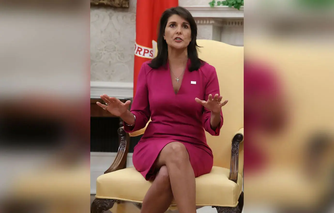 cristina pizana recommends Nikki Haley Cameltoe