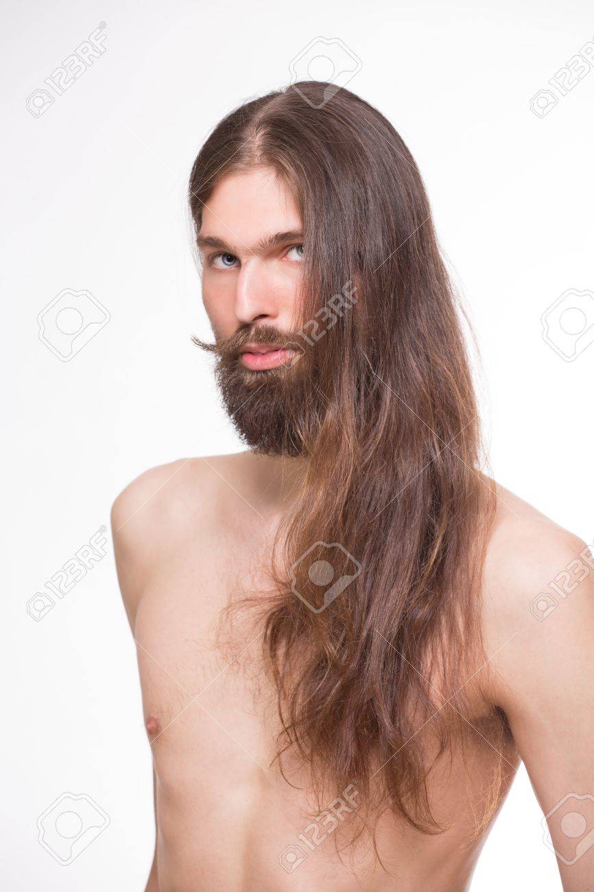 naked men long hair