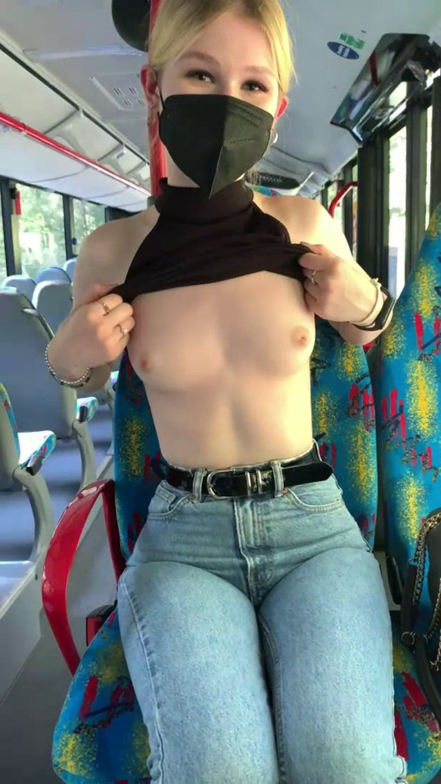 dexter penn recommends showing tits on bus pic