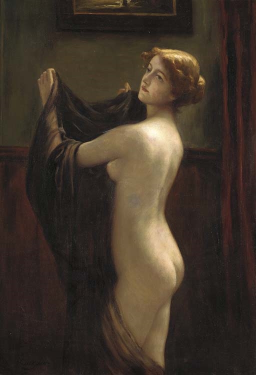 woman undressing nude