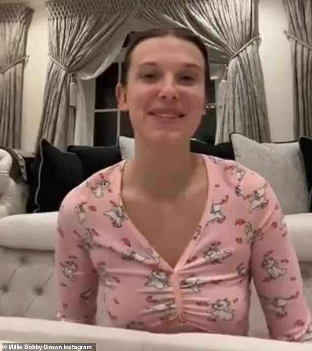 arya tiwari recommends millie bobby brown braless pic