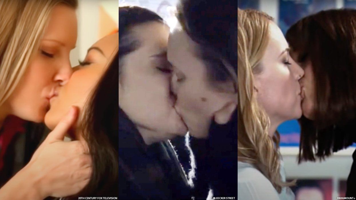 3 Way Lesbian Kiss jennifer aboul