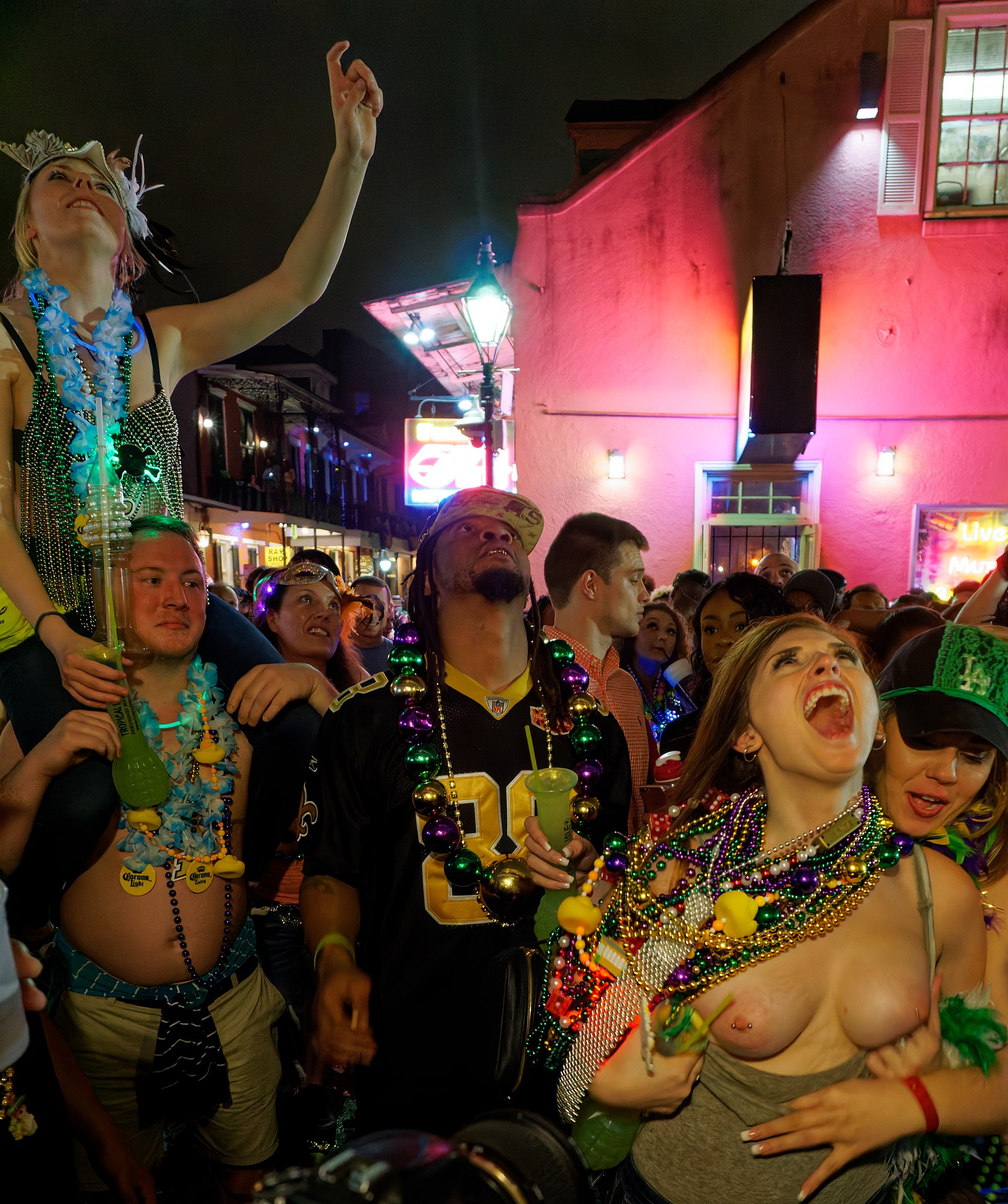 david fauser recommends bourbon street flasher video pic