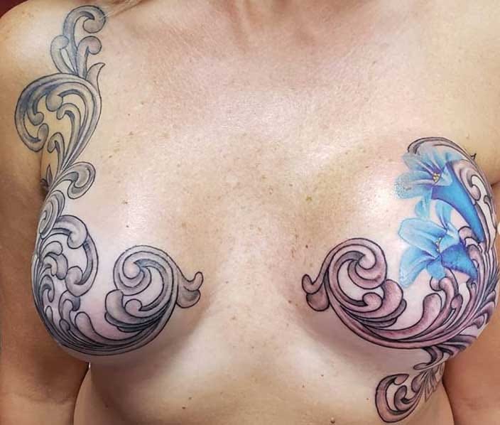 barbara faustinelli recommends Tattooed Fake Tits