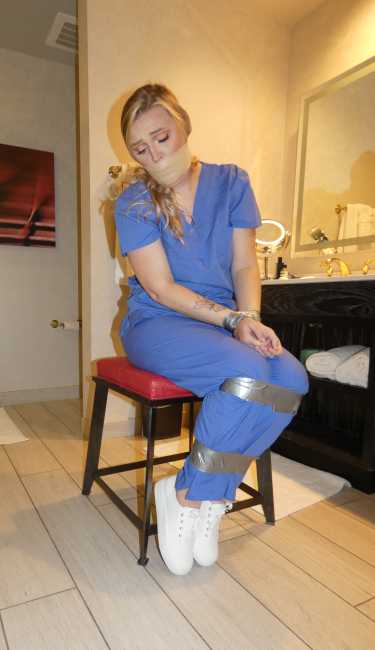 charlie harrigan share nurse tied up photos