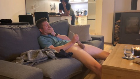 Best of Roommate caught jerking off