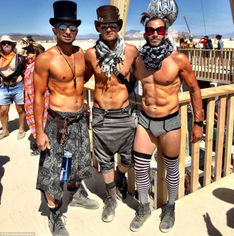 Best of Naked men burning man