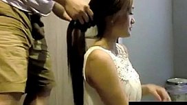 Best of Chinese hairjob