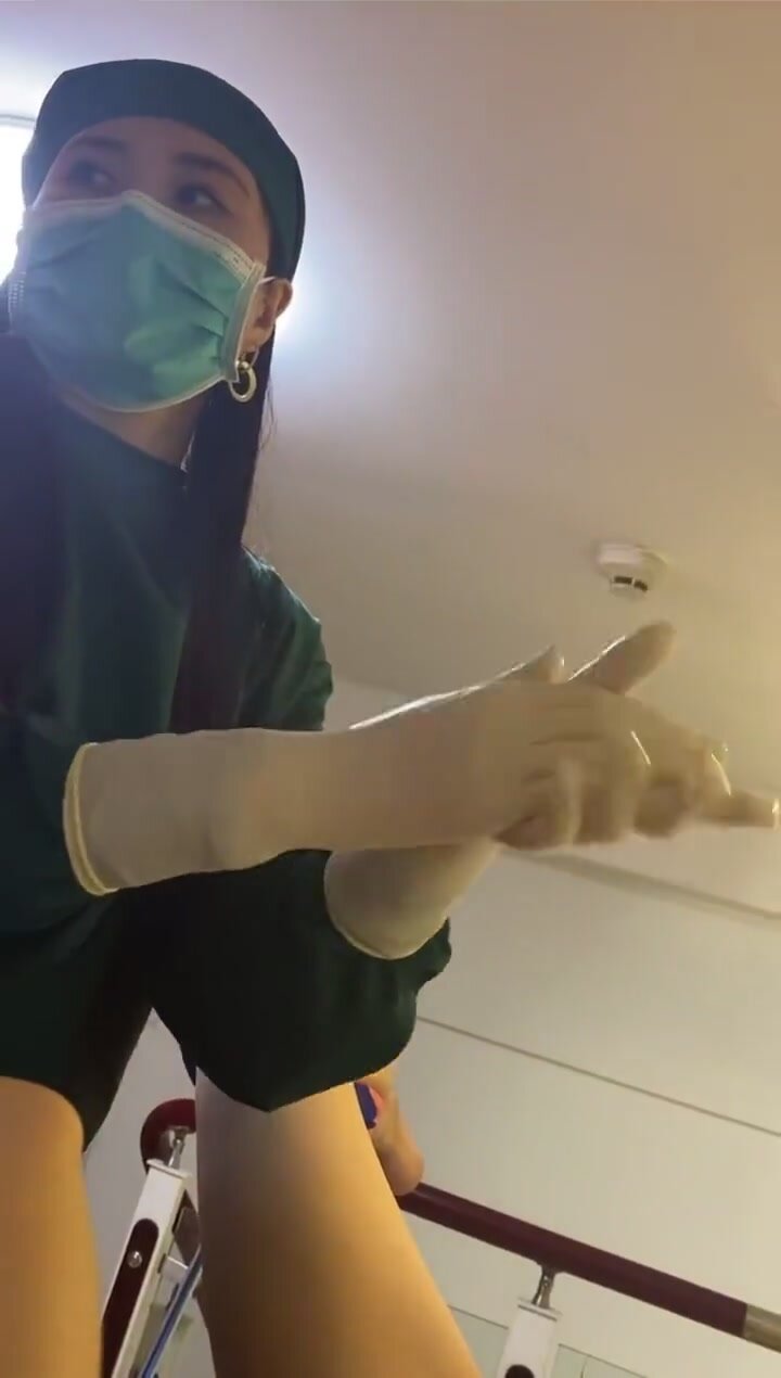 Chinese Nurse Handjob pornstar gif