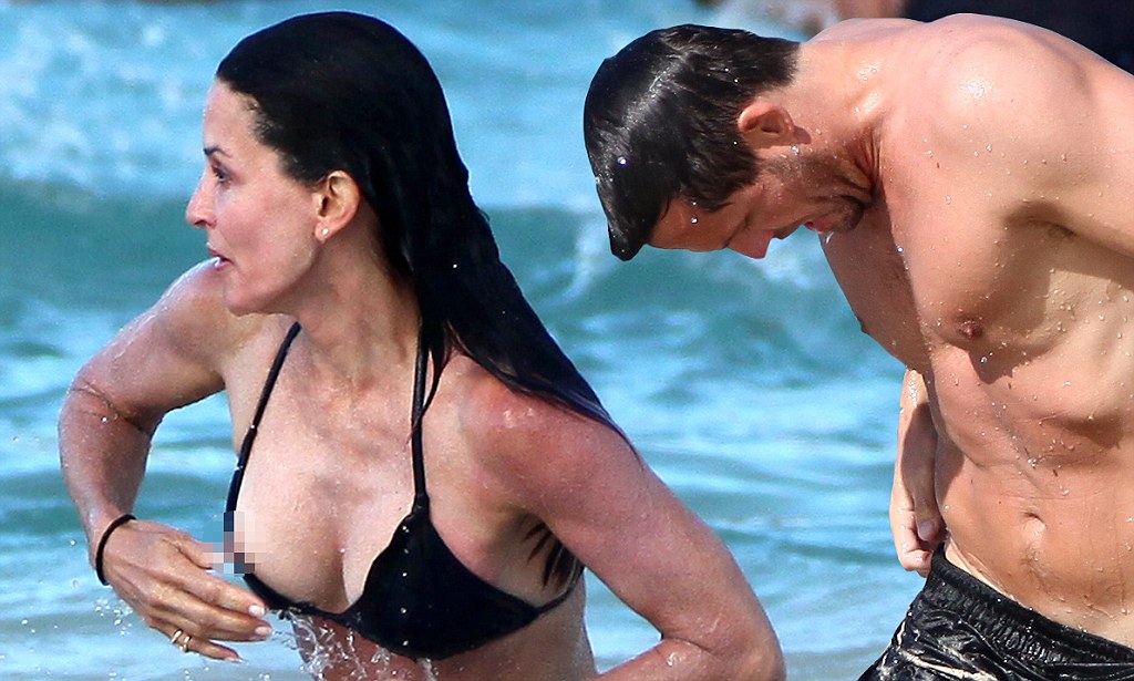 Best of Courtney cox nips