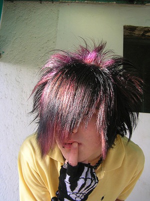 denise shepler recommends purple hair emo pic