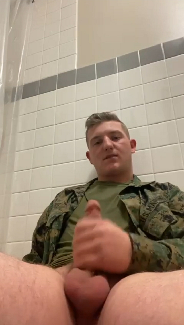 soldier jerking off