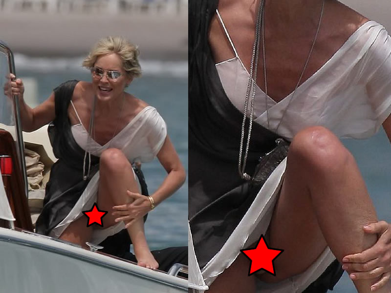 Best of Sharon stone up skirt