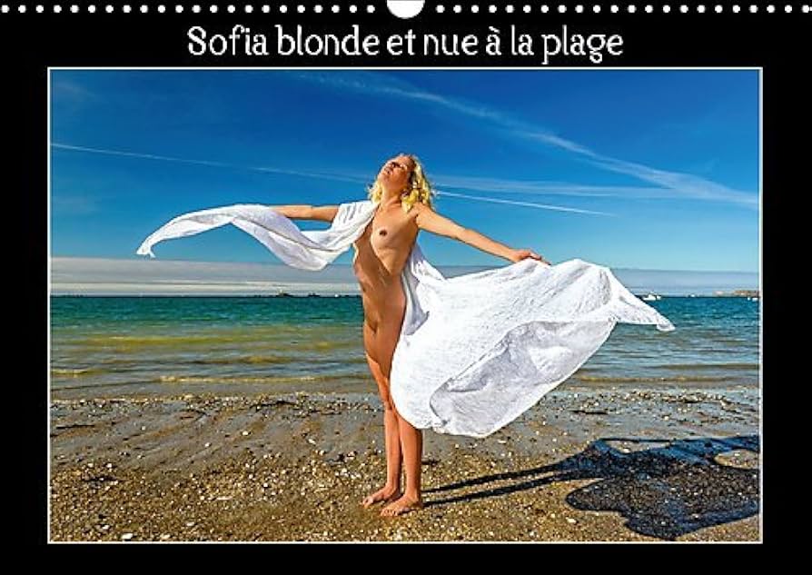 nue sur plage