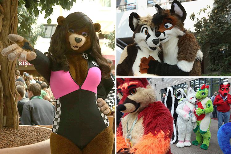 Sexual Fursuit model poses