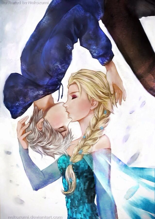 cania lee recommends elsa and jack frost kissing pic