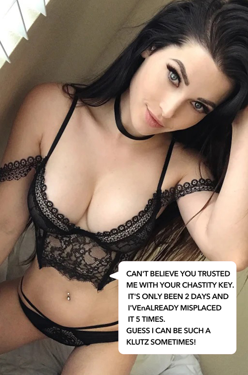 femdom chastity captions