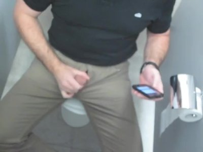 jerking off in stall