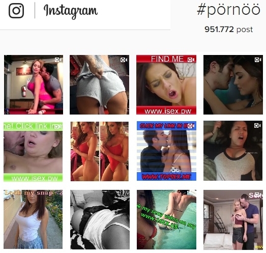 pornos on instagram