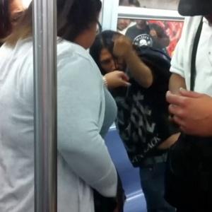 deana clarke share public train groping photos