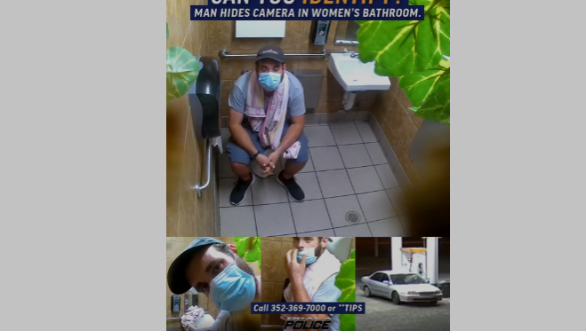 spy cam in restroom